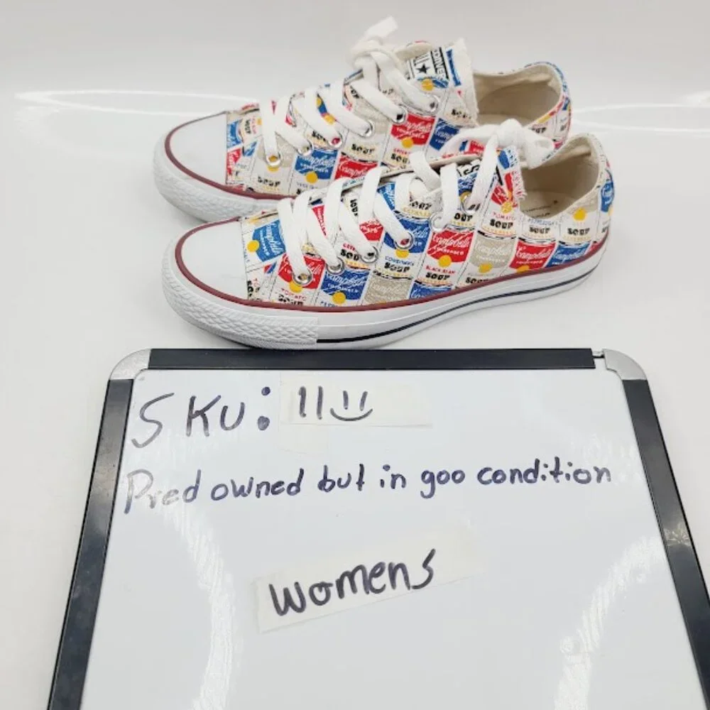 Converse Women's‎ Multicolor Soup All Star Lace Up Athletic Sneaker Size 5
